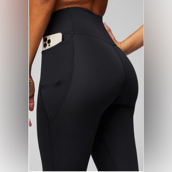 NWT- Fabletics PureLuxe High-Waisted Crossover 7/8 Leggings -BLACK (24”)- New! - Picture 10 of 13